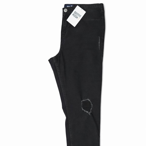 Hollister Black Distressed Skinny Jeans – Women’s Size (Excellent Condition) - Picture 4 of 8